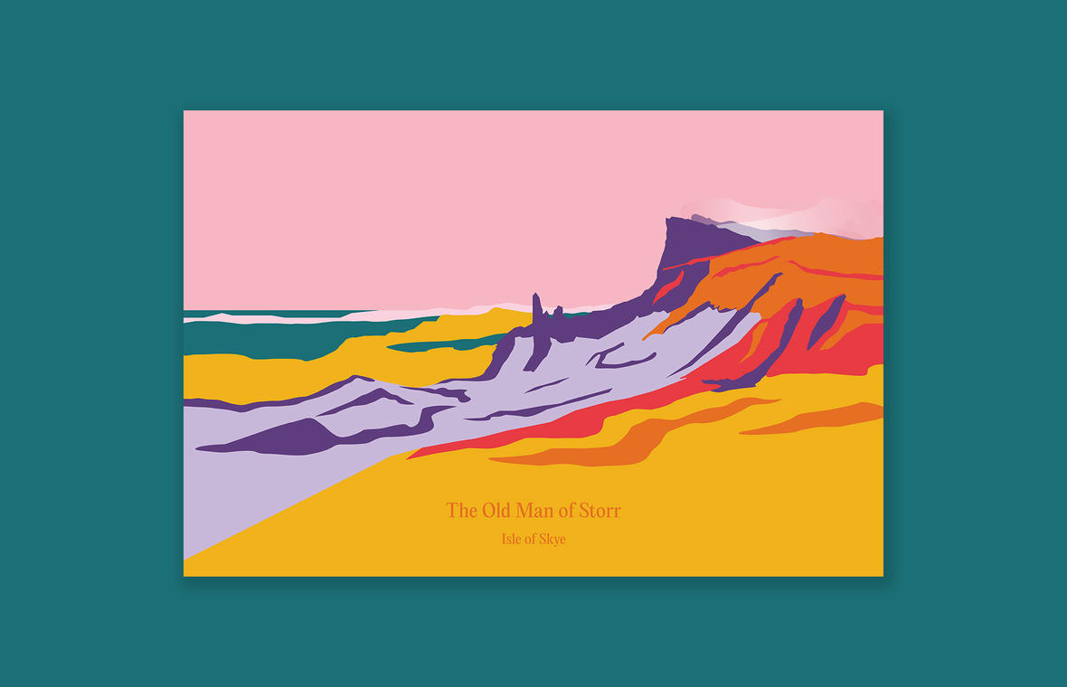 Illustration de l'Île de Skye, Écosse