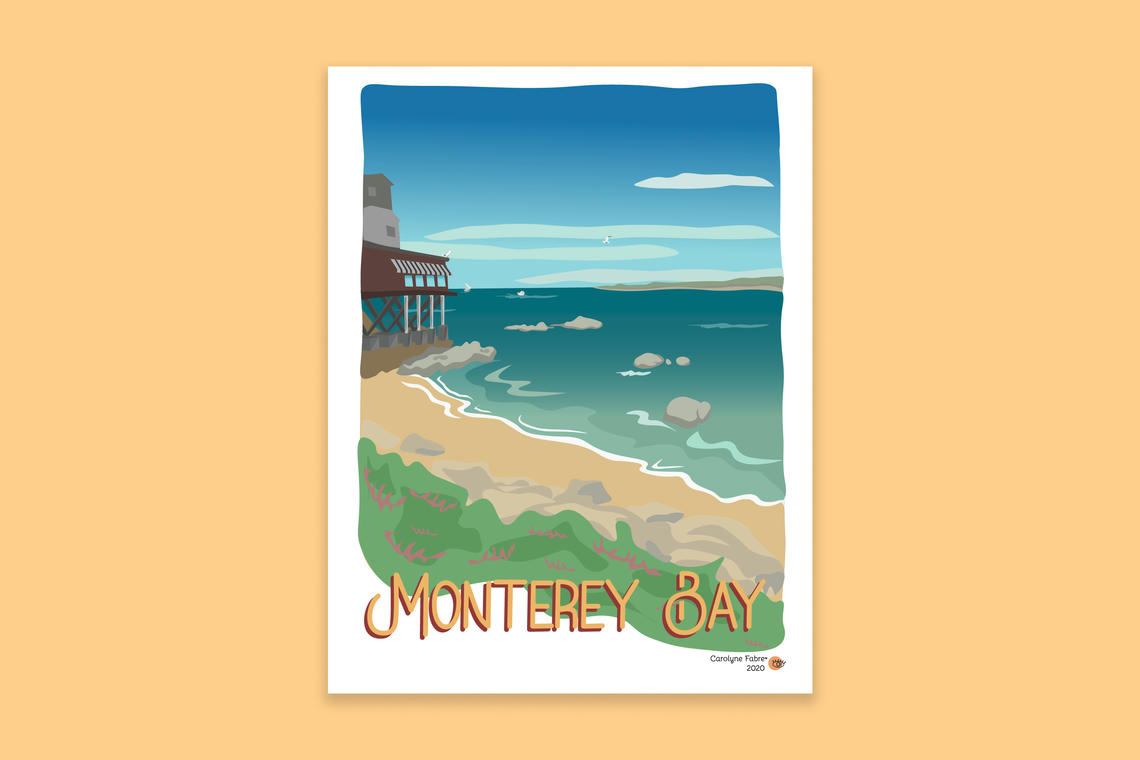 Illustration de Monterey Bay, en Californie